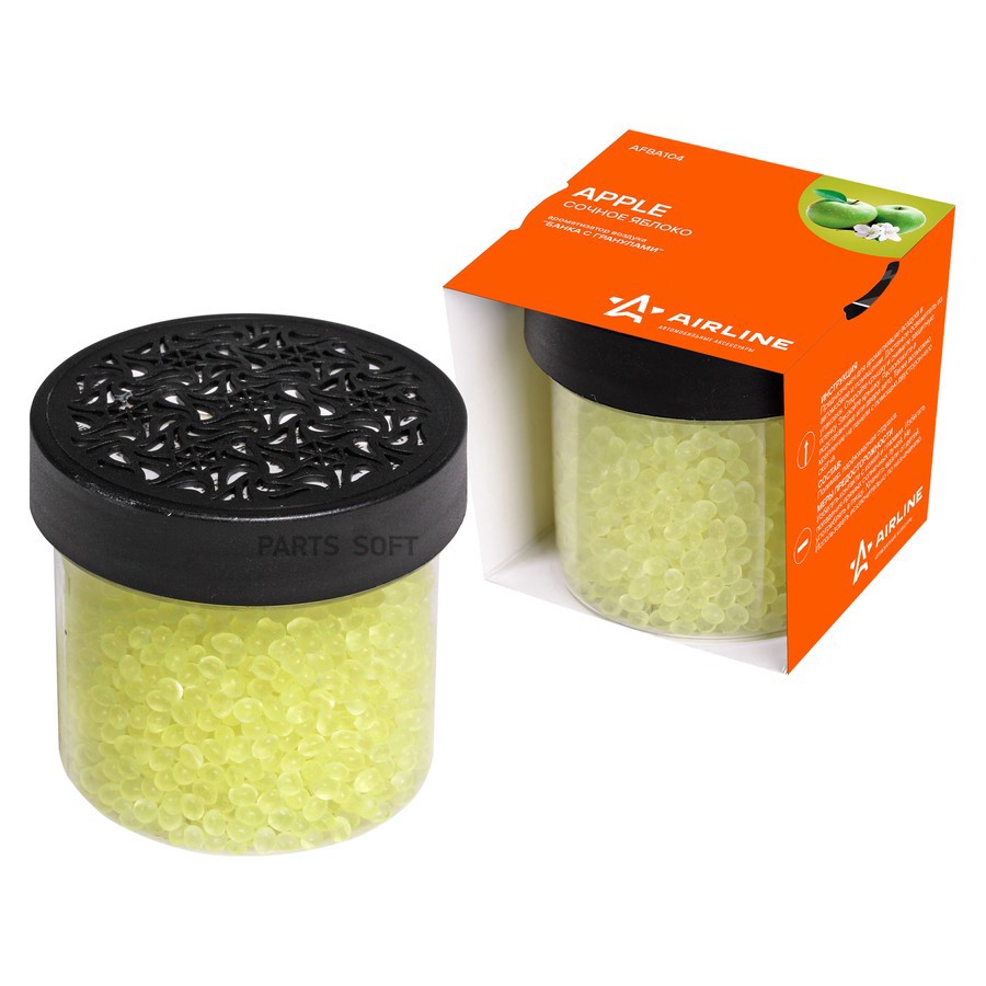 Ароматизатор на панель (Сочное яблоко) "AIRLINE" (банка) - AIRLINE None None